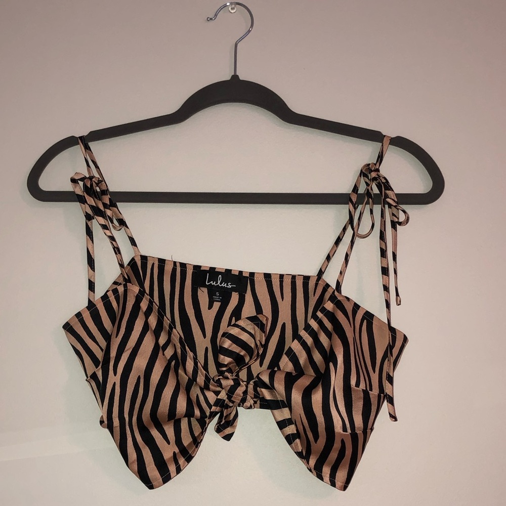 Tiger Print Crop Top